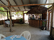 Restaurante para desayunos, comidas y cenas, Cabañas Calakmul, Reserva Biósfera Calakmul, Conhuas, Campeche