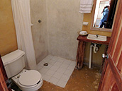 Cabin bathroom, Calakmul Cabins, Calakmul Biosphere Reserve, Conhuas, Campeche