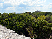 Vista del edificio, Calakmul, Cabañas Calakmul, Reserva Biósfera Calakmul, Conhuas, Campeche